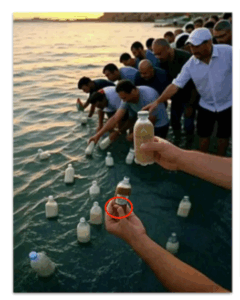 Facebook post showing AI-generated images