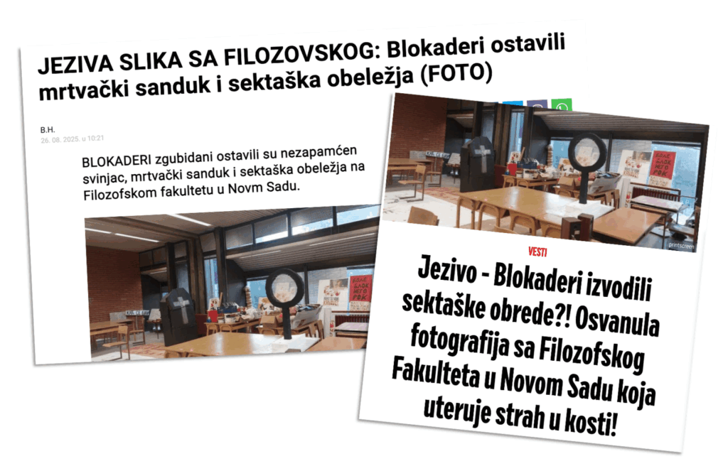 Photograph used in Informer and Vecernje novosti article