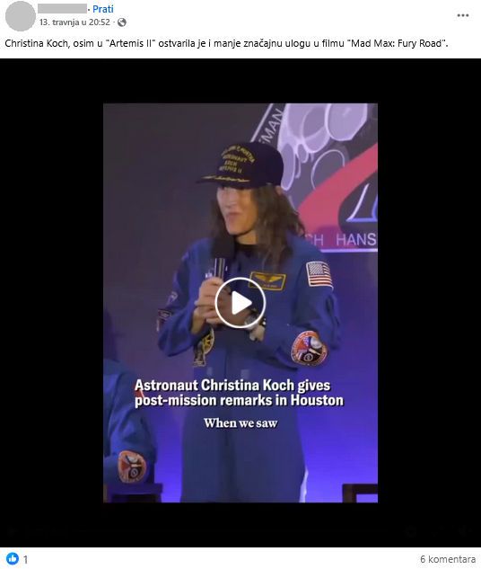 screenshot: Facebook